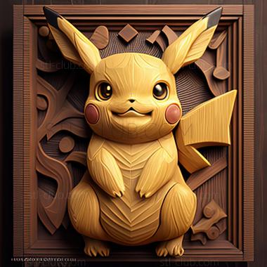 3D model st Pikachu from Pokemon Detective Pikachu (STL)